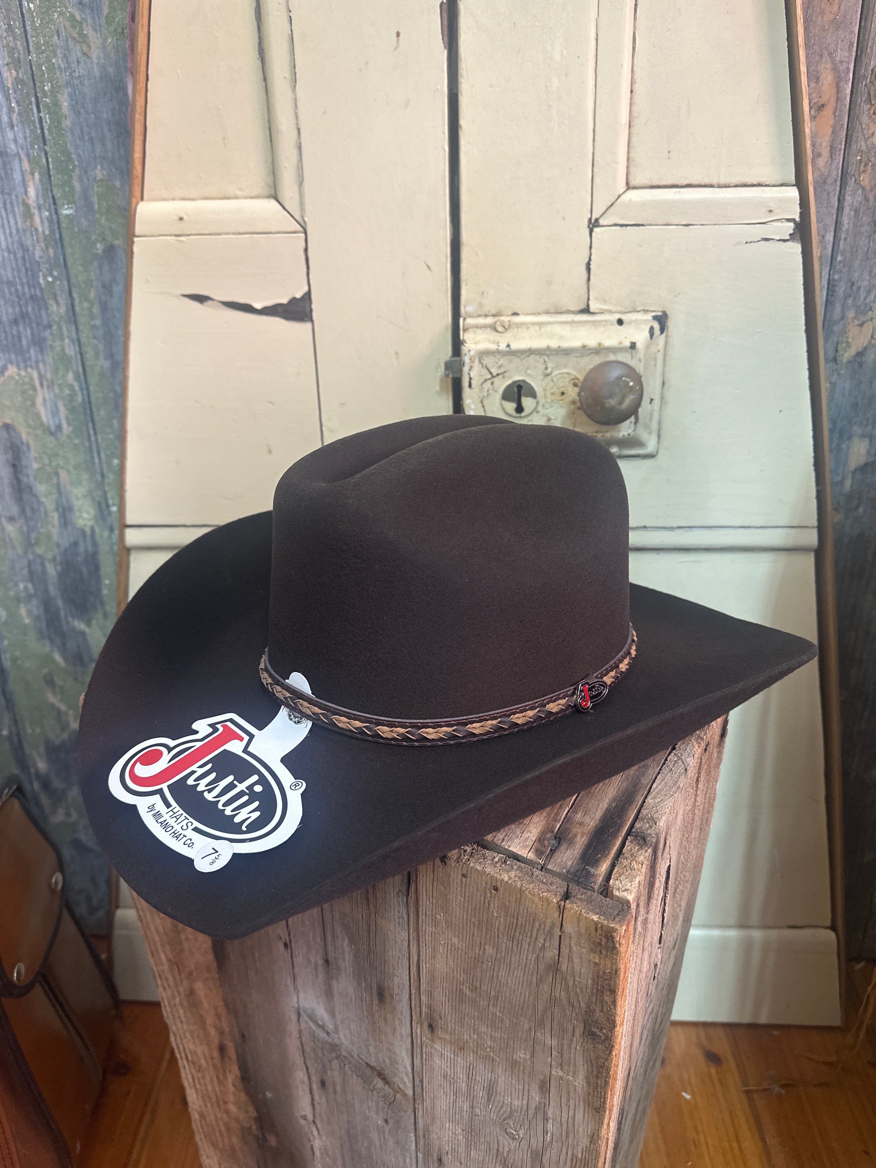 Justin 2X Plains Brown Cowboy Hat
