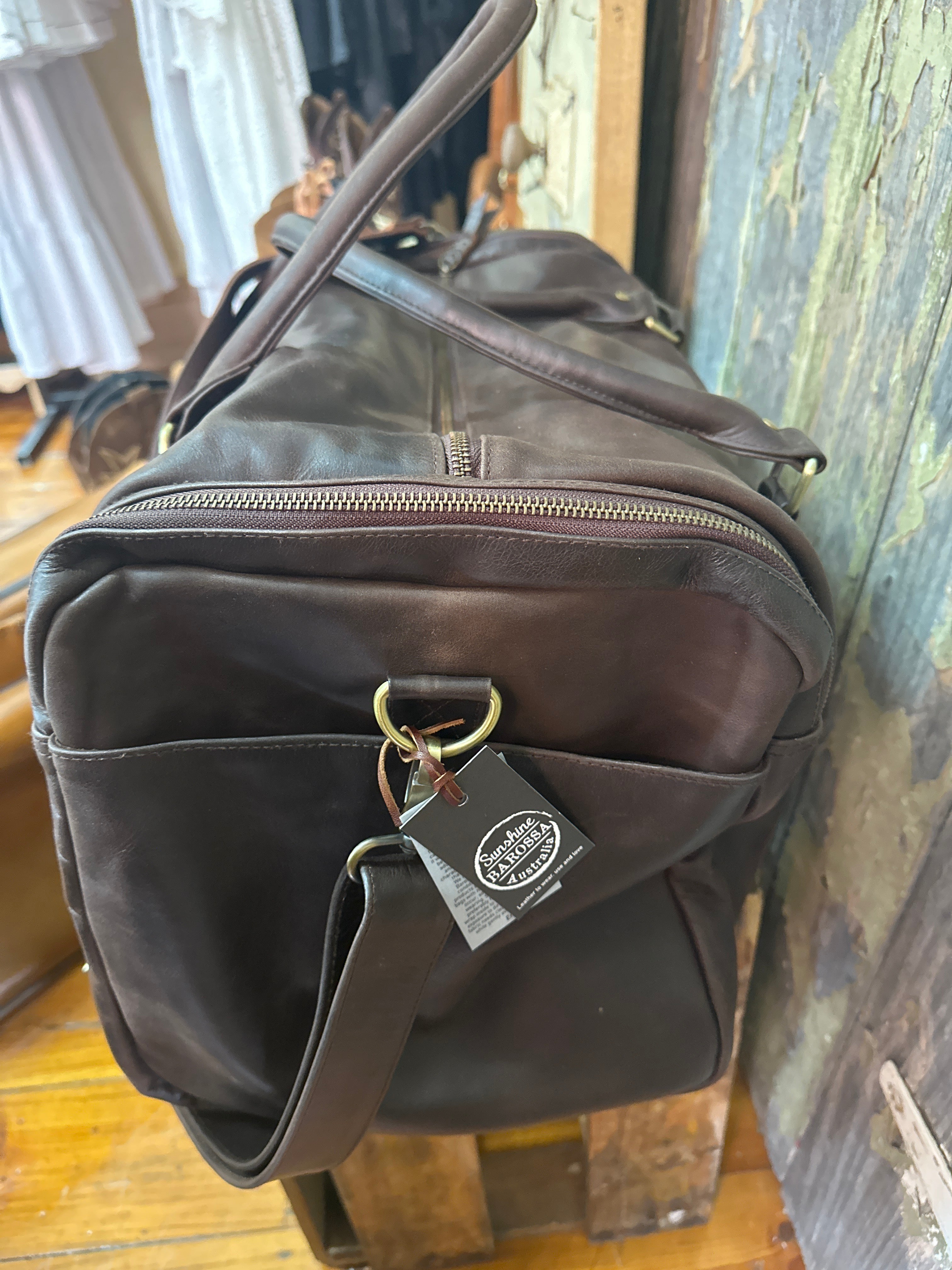 Sunshine Barossa Vintage Leather Duffle Bag