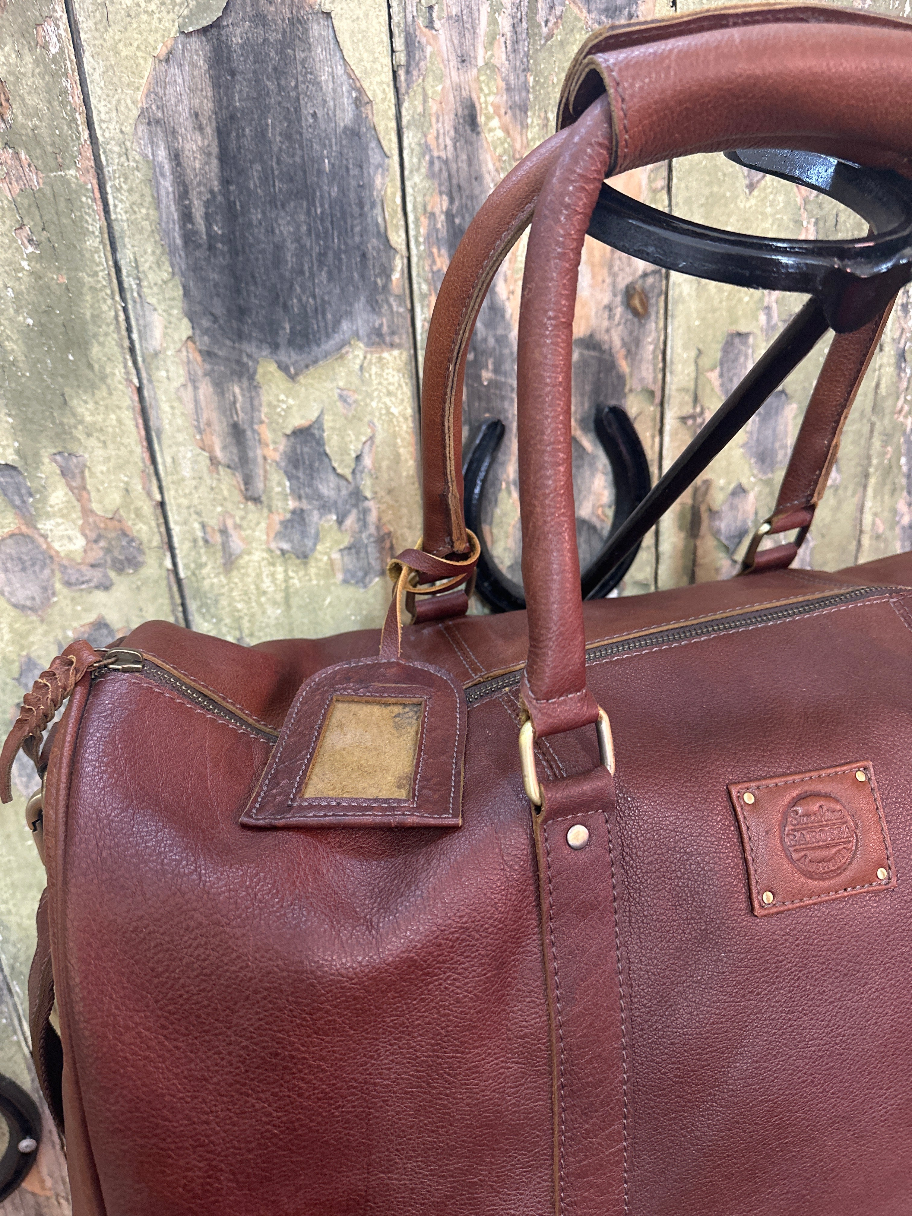 Sunshine Barossa Leather Gym Bag