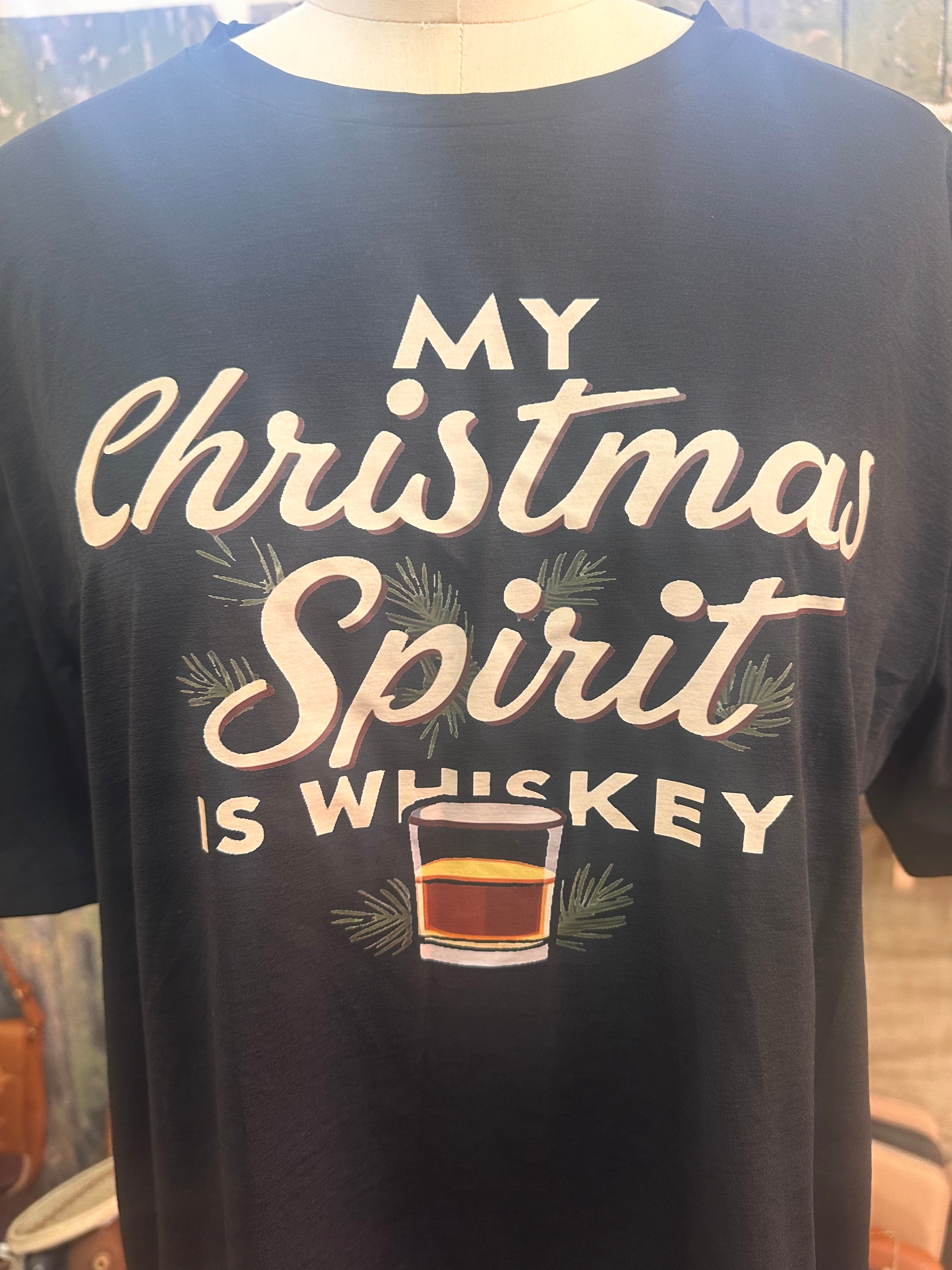 My Christmas Spirit is Whiskey T.Shirt