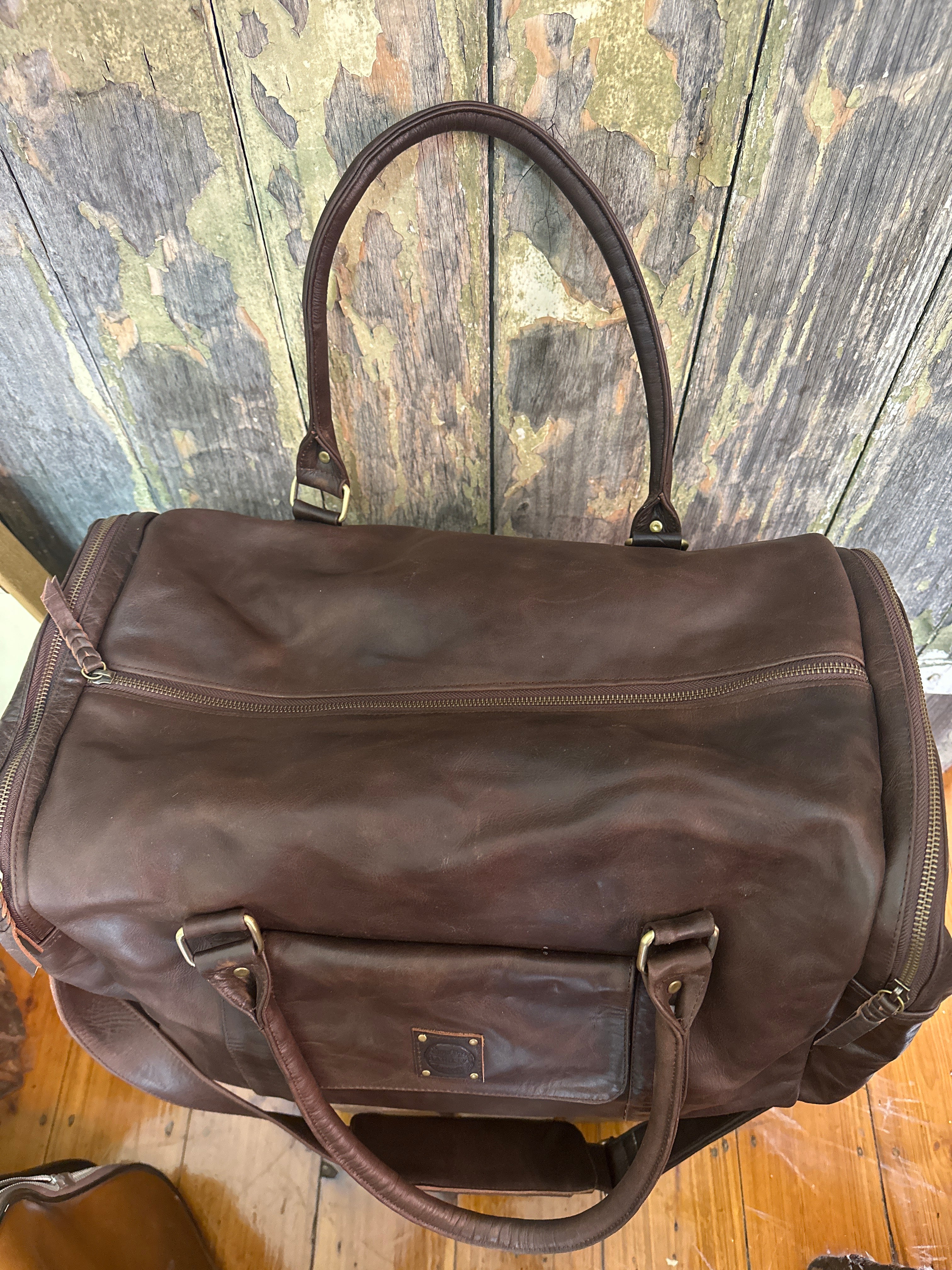 Sunshine Barossa Vintage Leather Duffle Bag