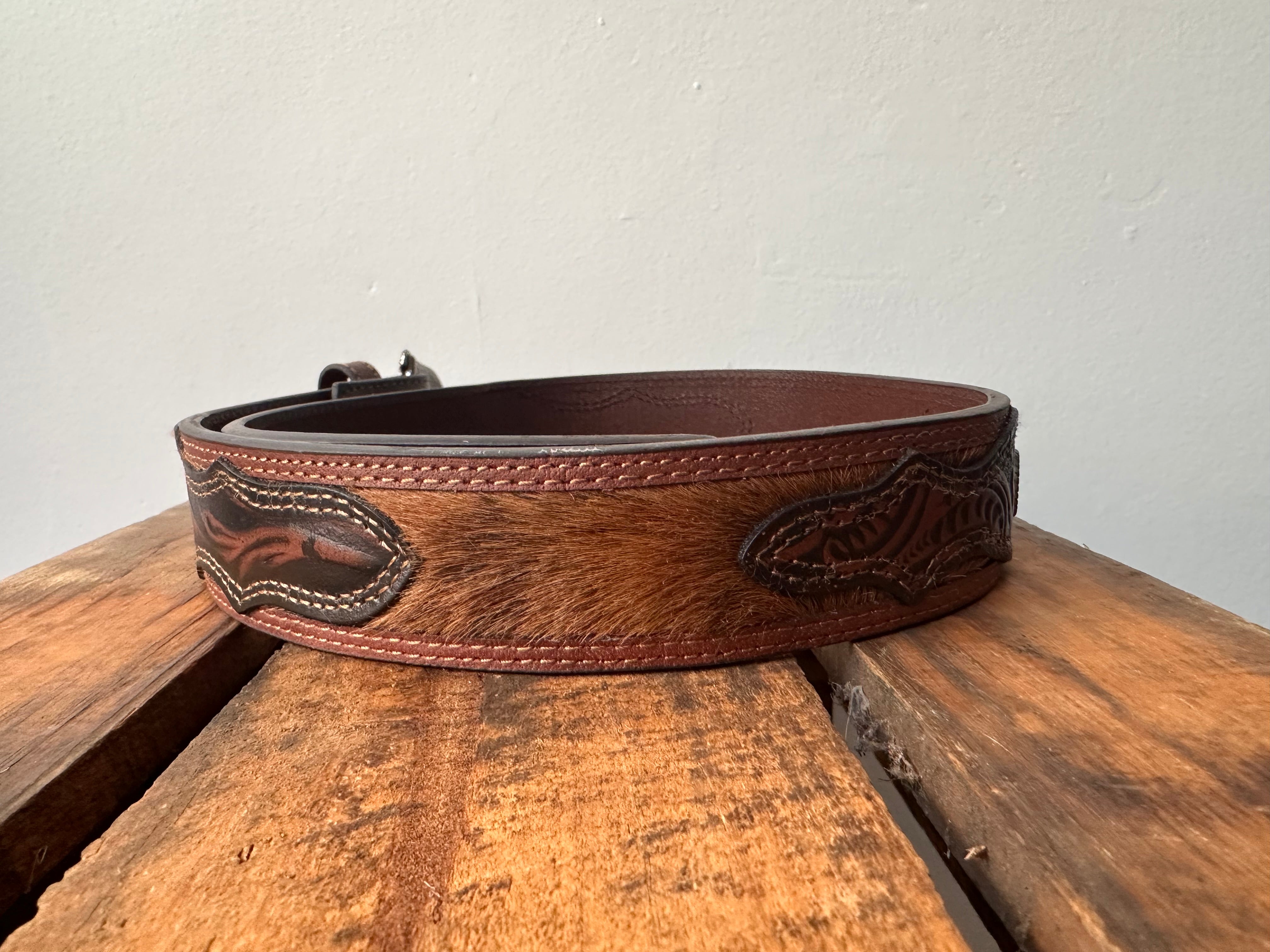 Wrangler Clarke Belt Dark Tan