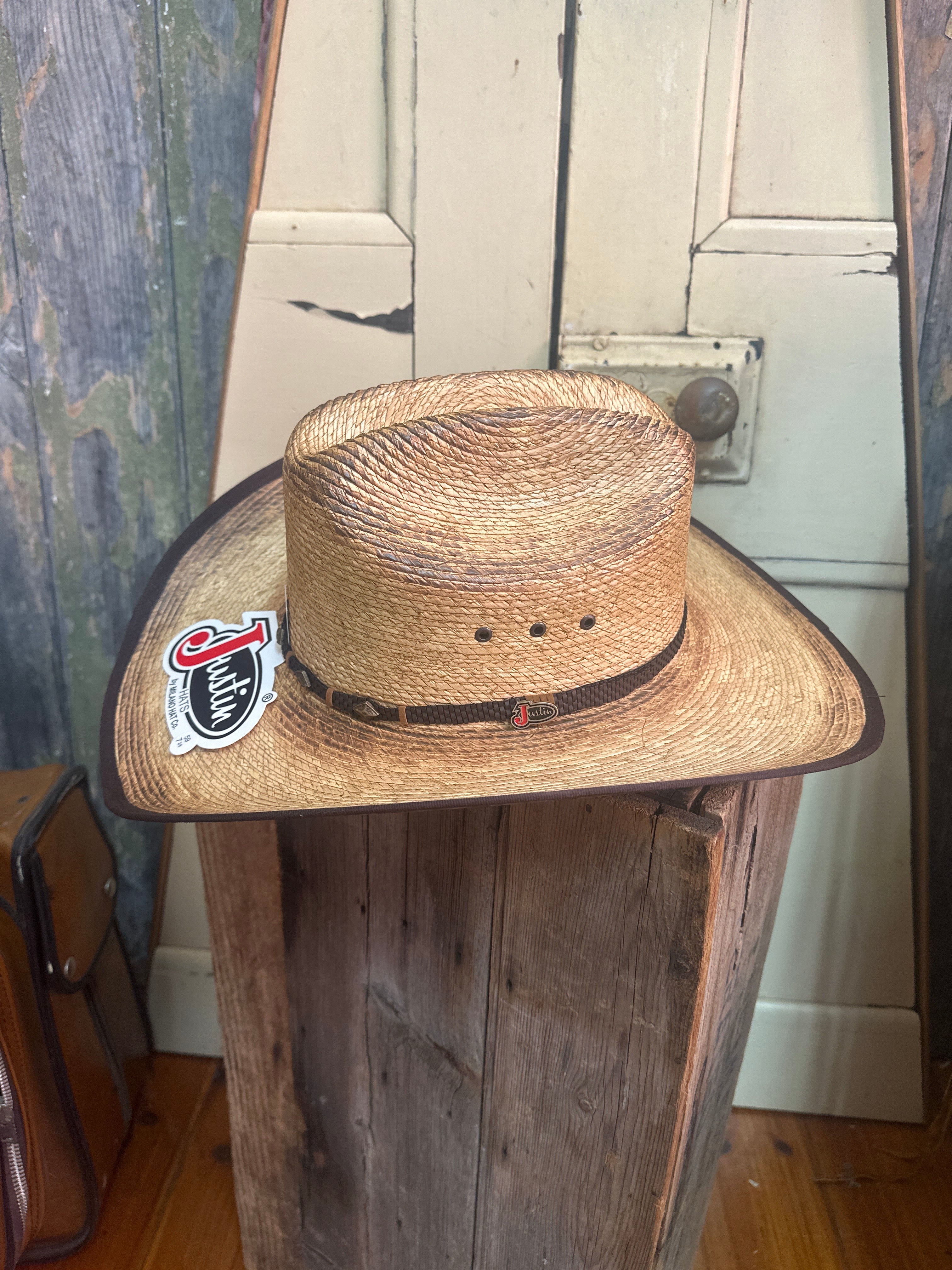 Justin Trigger Palm Straw Hat