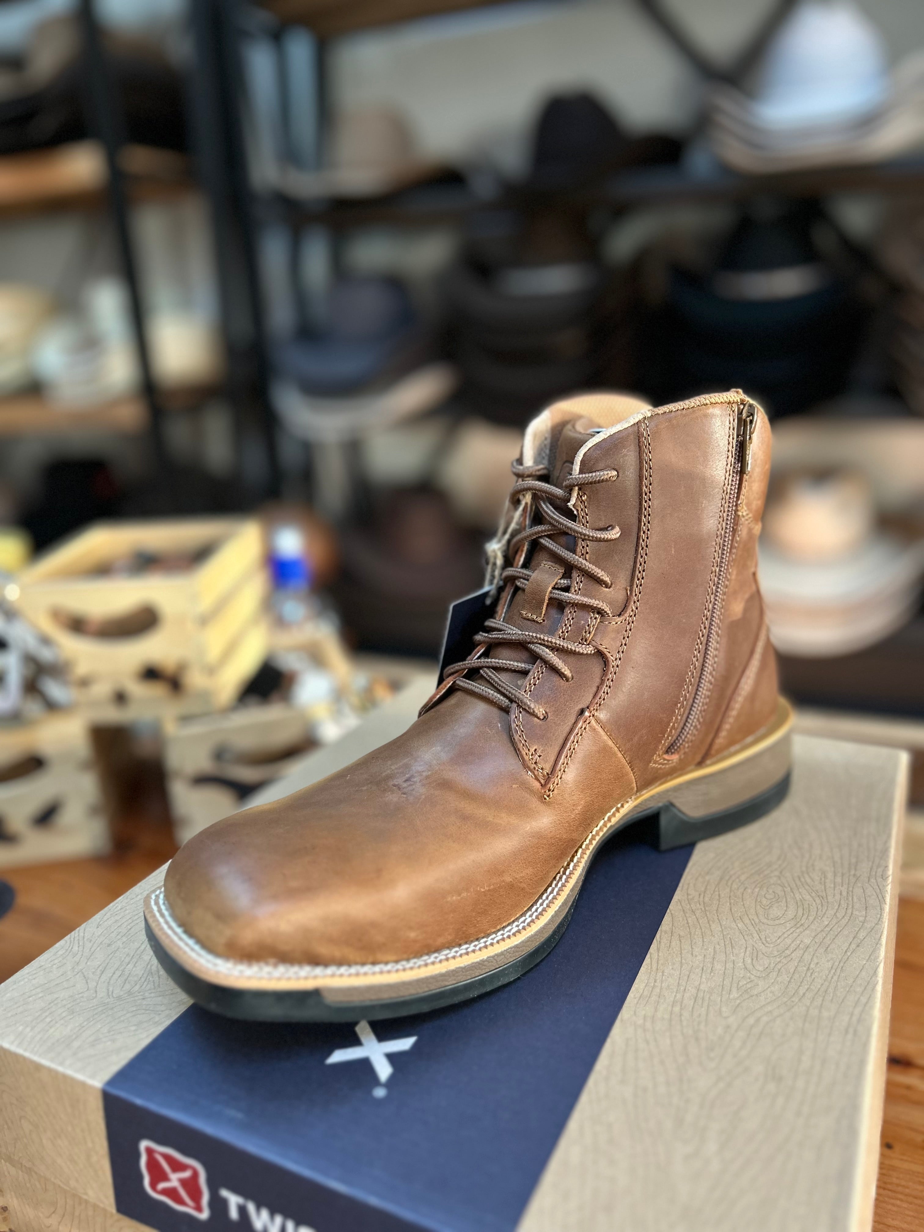 Twisted X 6 Tech 1 Zip Side Boot -  Brown