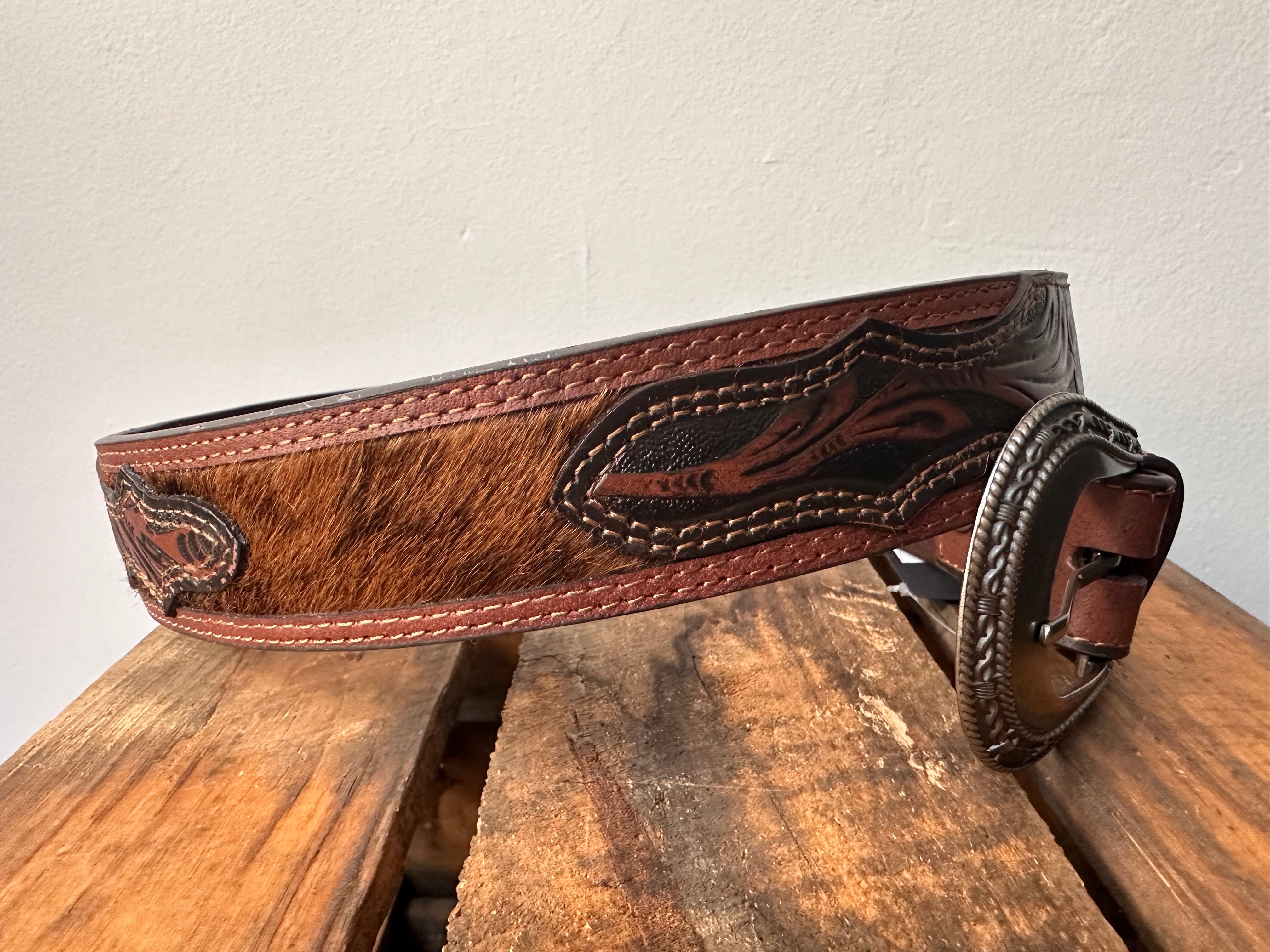 Wrangler Clarke Belt Dark Tan