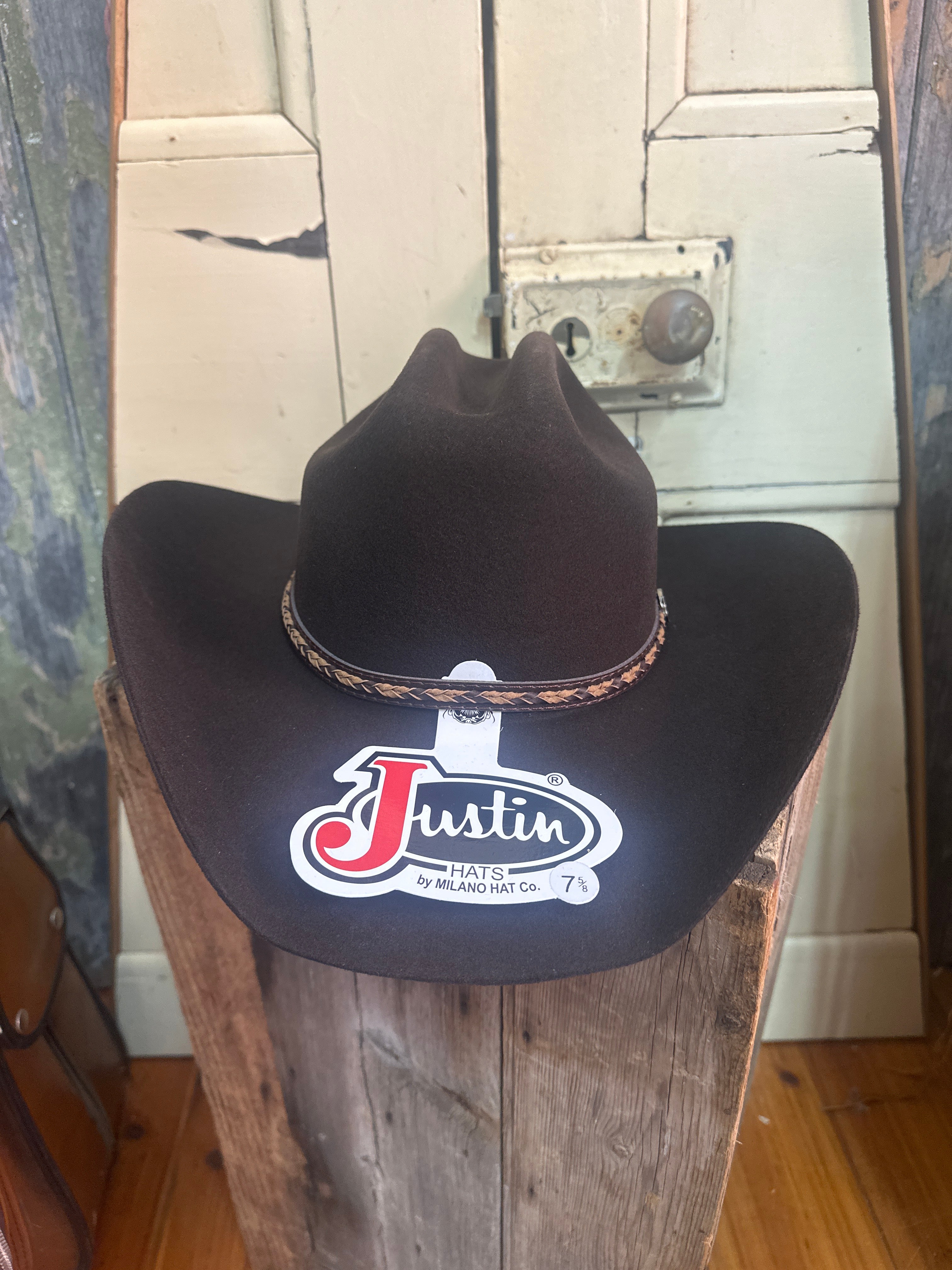 Justin 2X Plains Brown Cowboy Hat