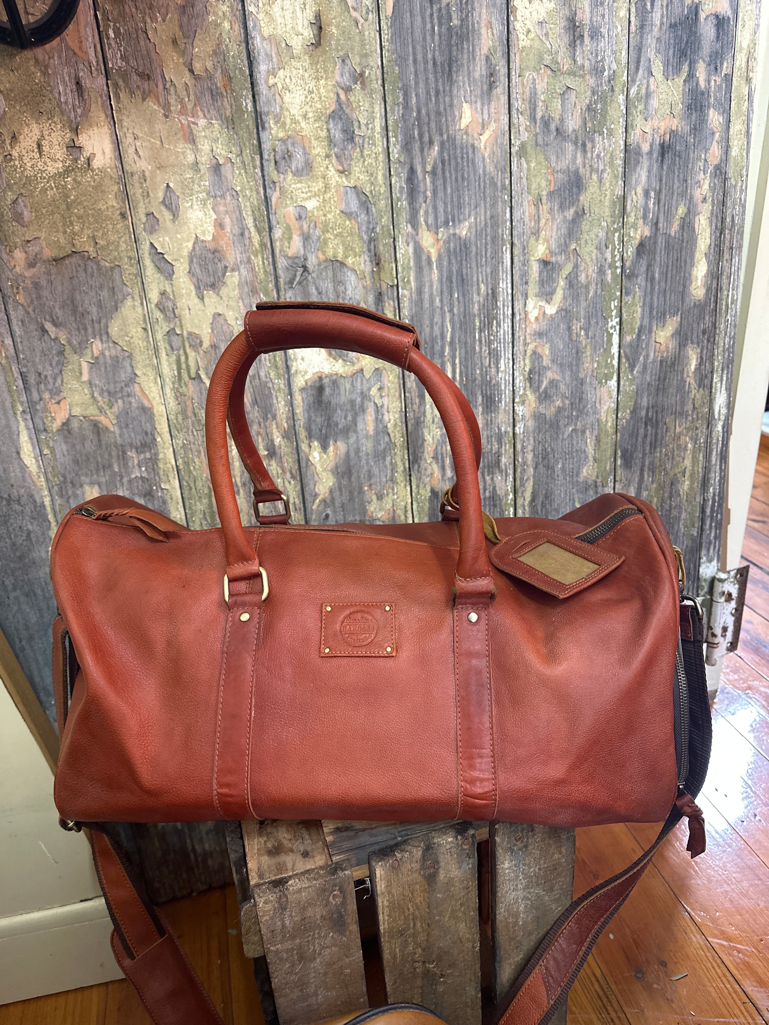 Sunshine Barossa Leather Gym Bag