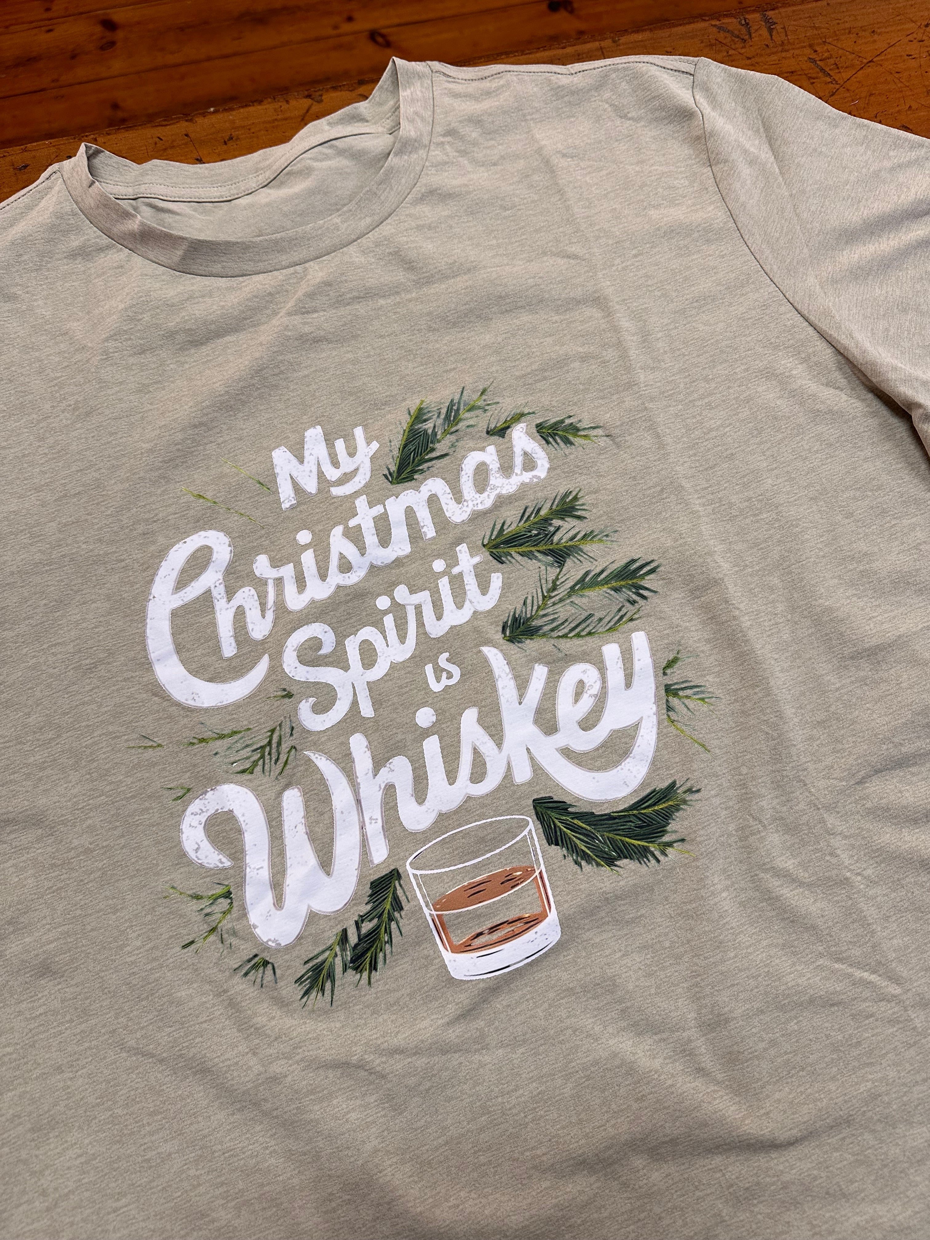 My Christmas Spirit is Whiskey T.Shirt