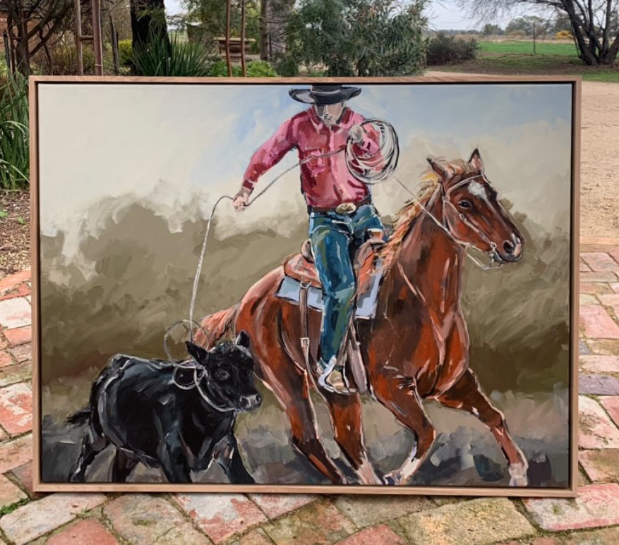 Roping The Wind by Paula Starrs - 79 x 103cm