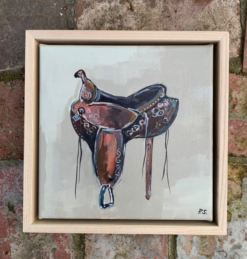 Saddle 2 by Paula Starrs - 23cm x 23cm