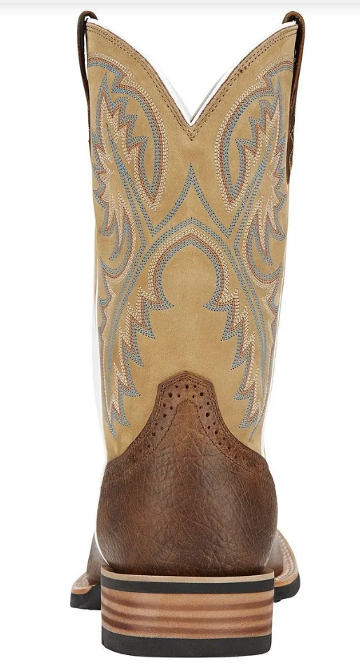 ARIAT QUICKDRAW TUMBLED BARK / BEIGE COWBOY BOOTS