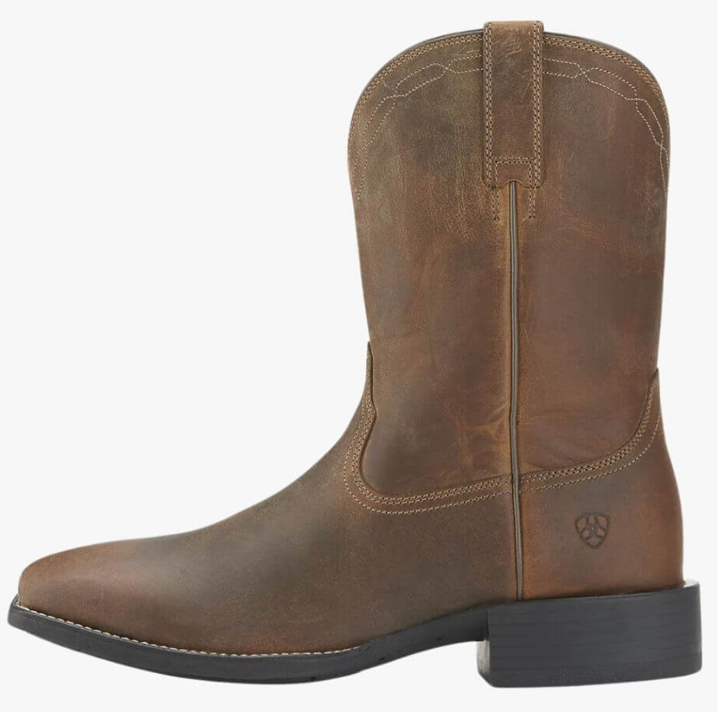 ARIAT HERITAGE ROPER WST POWDER BROWN EVERYDAY BOOT