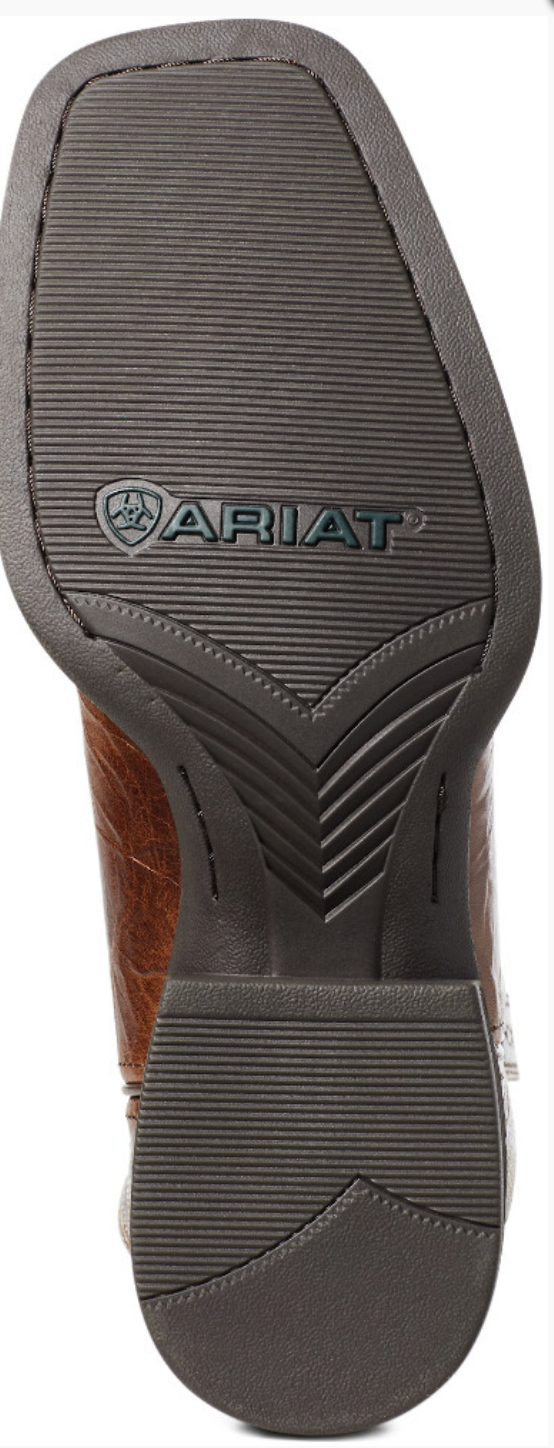 ARIAT SPORT WESTERN WIDE SQUARE TOE PEANUT BUTTER COWBOY BOOT