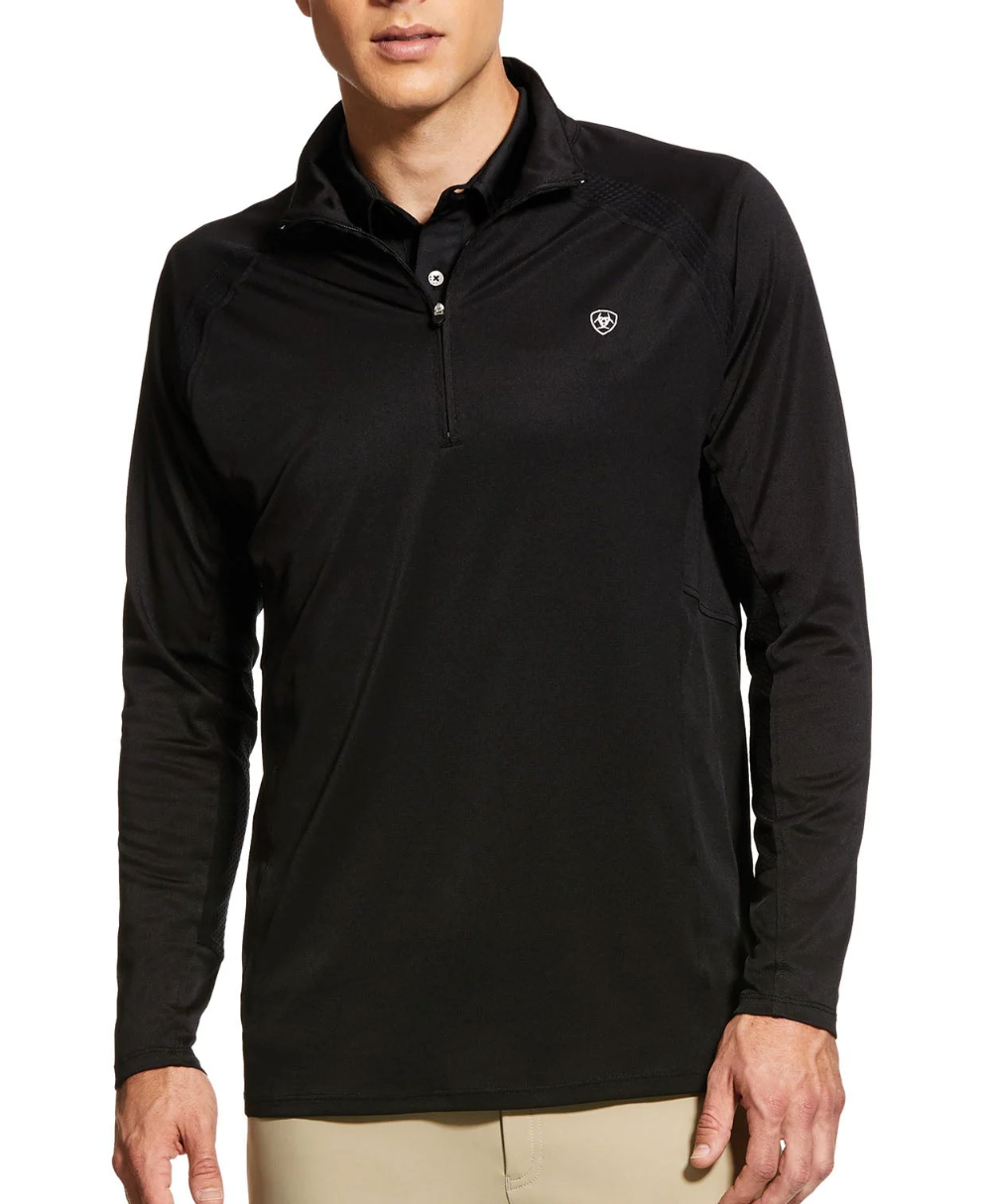 Ariat Sunstopper 1/4 Zip L/S Polo