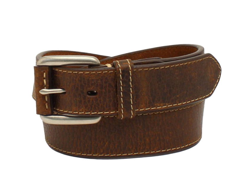 ARIAT MENS SINGLE PIECE BELT BROWN