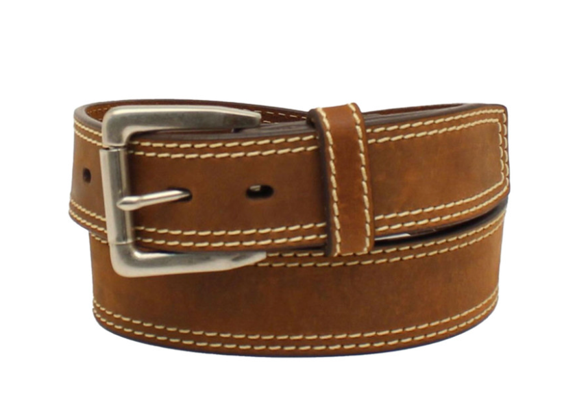 ARIAT MNS SINGLE PIECE BELT 1-1/2" MEDIUM BROWN