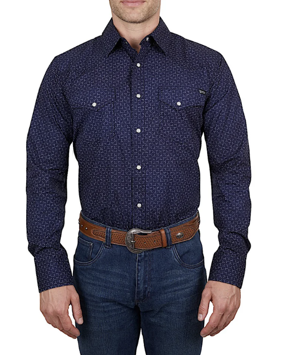 Pure Western Mens Jett Long Sleeve Shirt