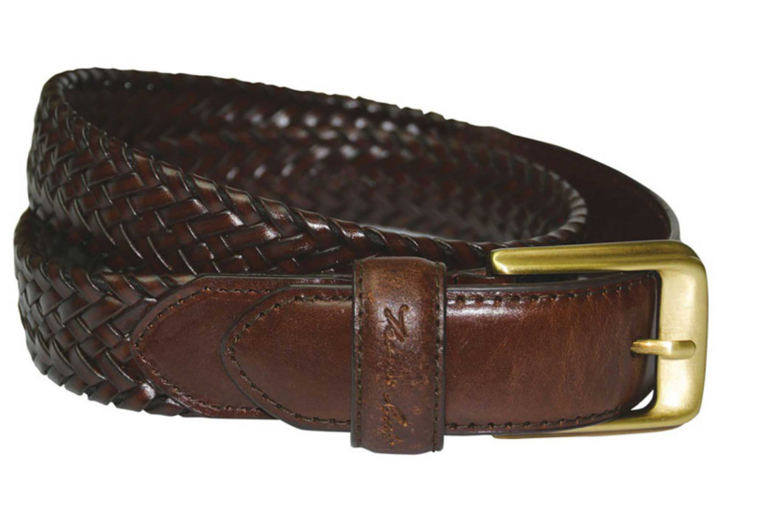 Thomas Cook Harry Leather Braided Belt