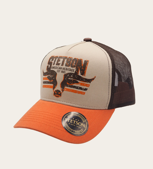 Stetson Longhorn Trucker Cap Orange