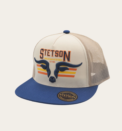 Stetson Longhorn Trucker Cap Blue