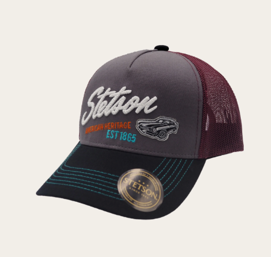 Stetson American Muscle Trucker Cap Maroon