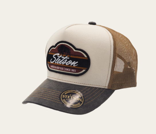 Stetson Bison Trucker Cap Tan