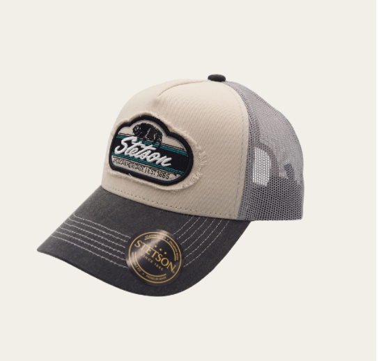 Stetson Bison Trucker Cap Grey