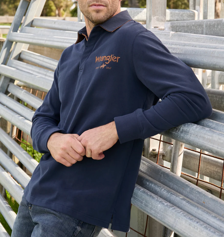 Wrangle MENS NASH RUGBY Top