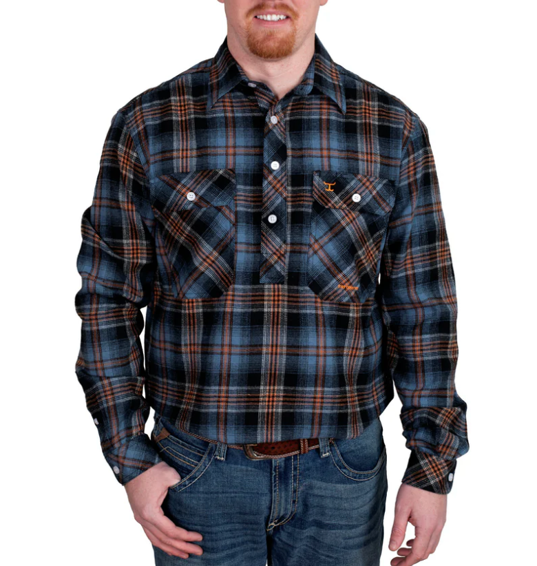 Just Country Cameron Work Shirt Flannel Denim